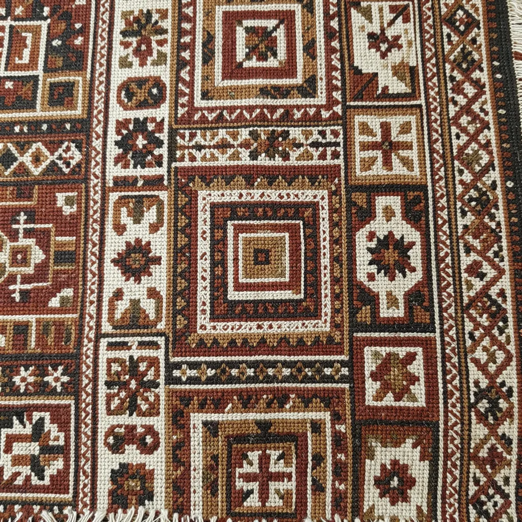 Handvävd textil med nordiska mönster